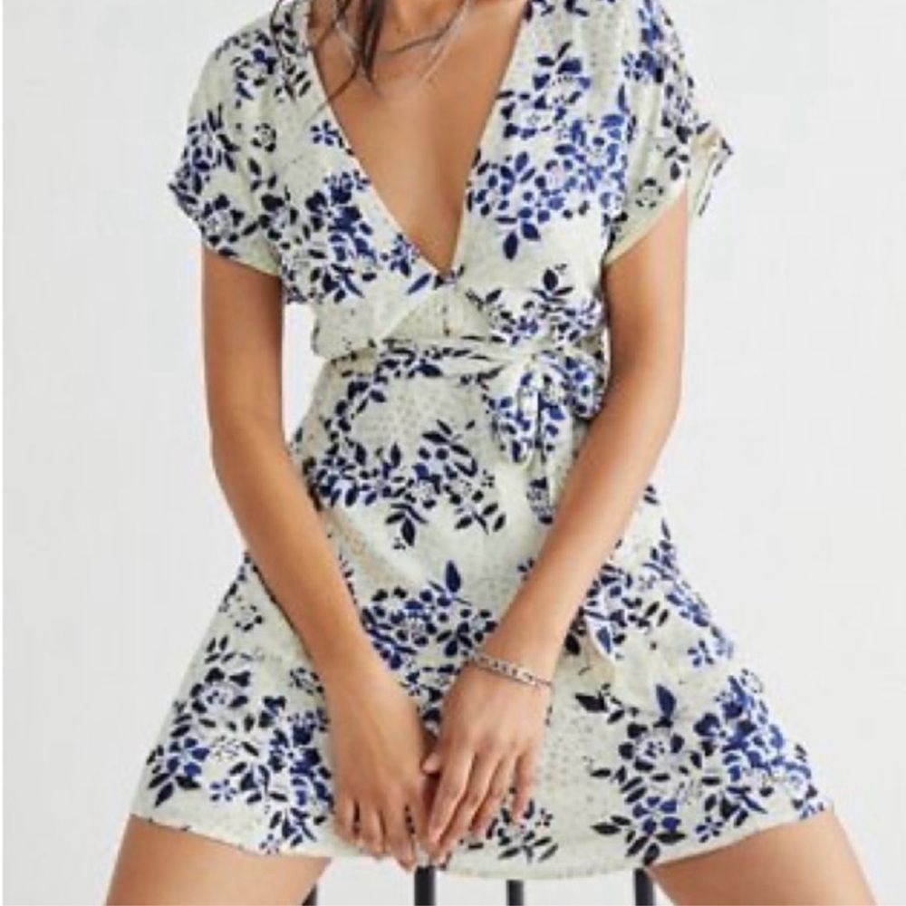 Free People Freddy Tie Mini Dres